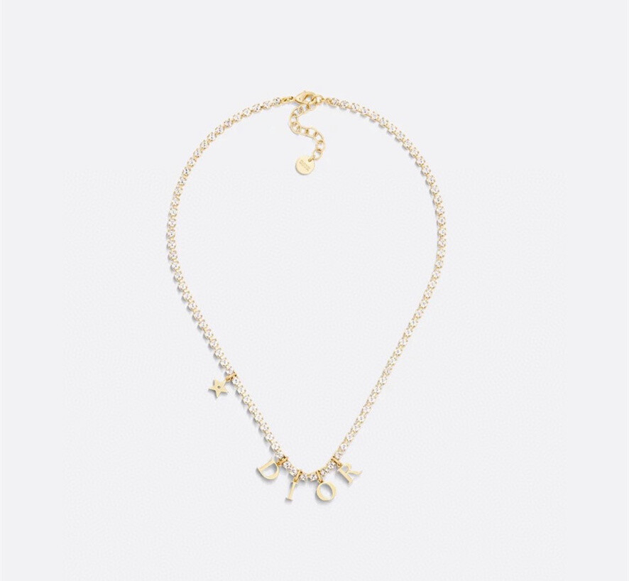 Dior Diamond Alphabet Necklace