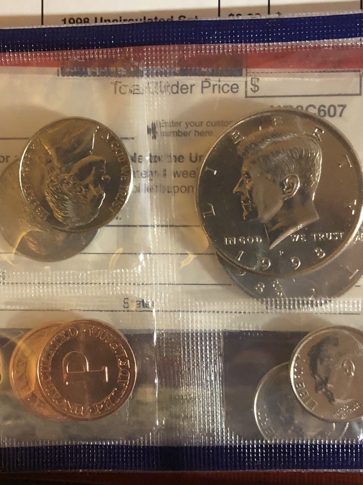 1998-s Silver Proof Set DCAM + 1998 Uncirculated P & D Set