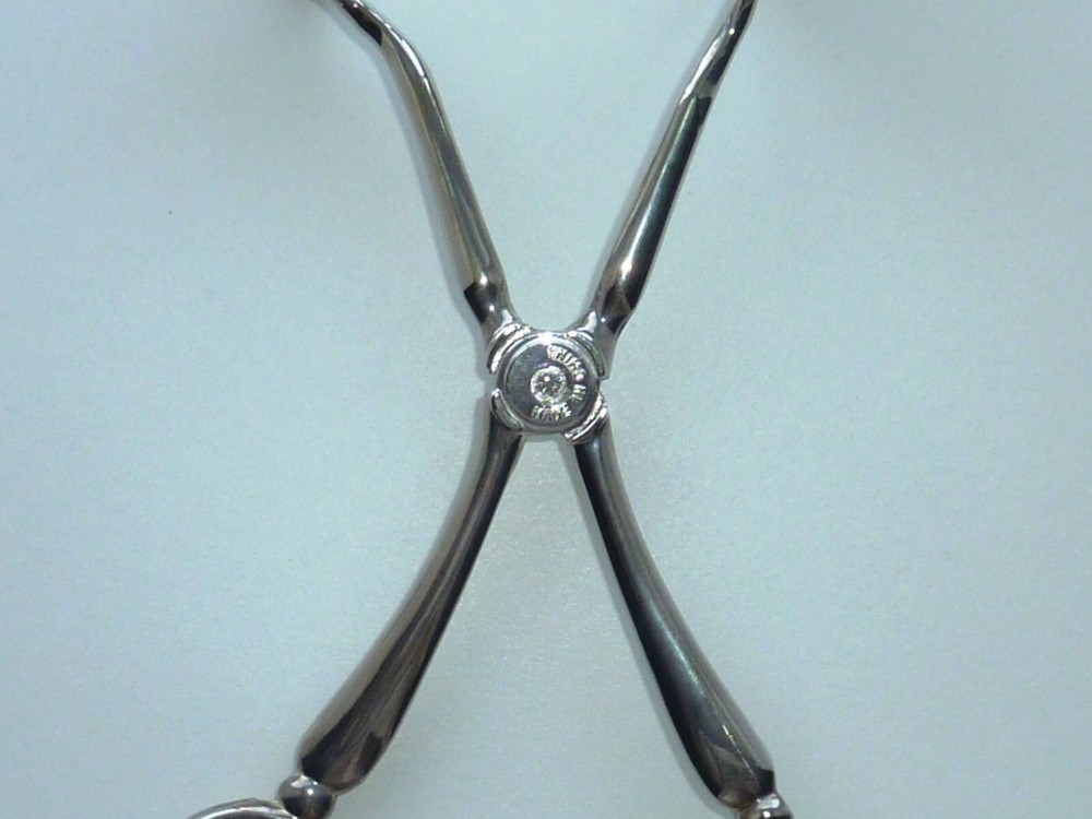 Salad Tongs Scissors Style Silver Plated (?) 10" Buffet Serving