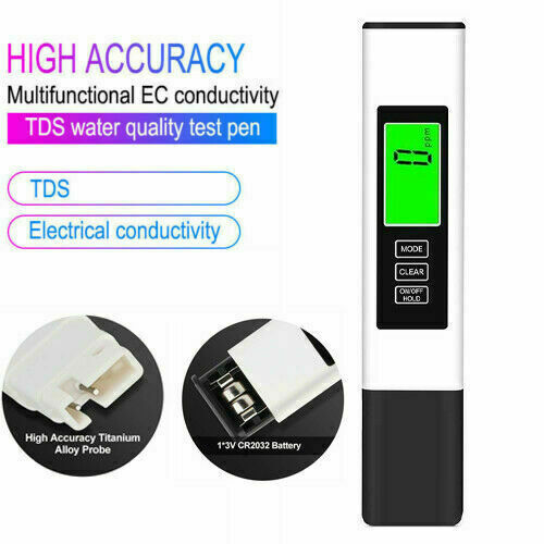 Digital TDS Meter Drinking Water Quality Purity Tester Testing Kits Measure Pen
