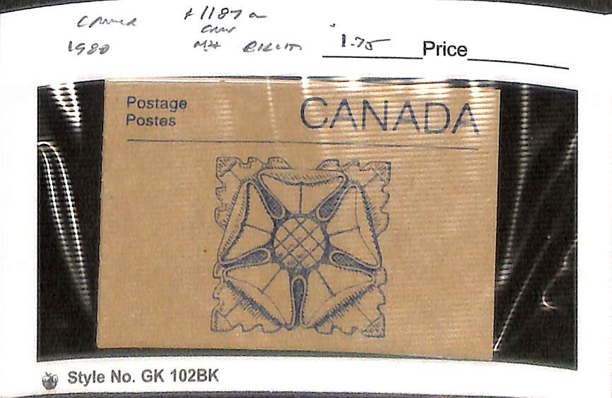 Canada, Postage Stamp, #1187a Booklet Mint NH, 1988 (AD)