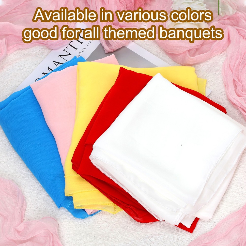 White Chiffon Table Runner 27.5" x 118" Romantic Table Runner