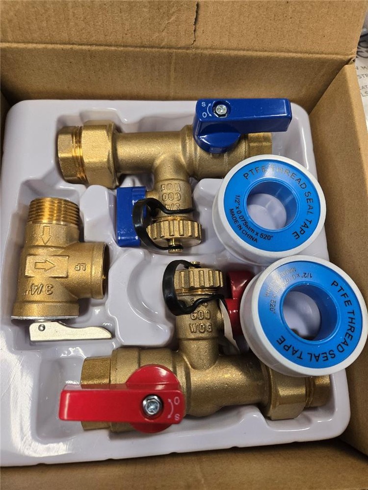 = Charman Tankless Water Kit Item 3006 Thread 3/4" Lead Free