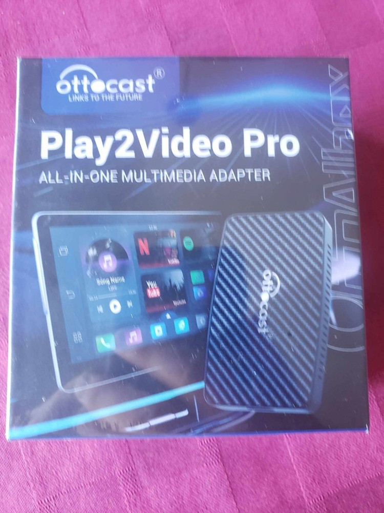 Ottocast Play2Video Pro Wireless CarPlay Android Auto Adapter NEW Sealed