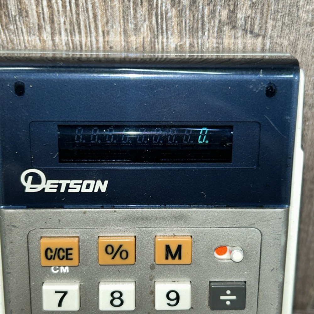 RARE DETSON E341 CALCULATOR WORKING 