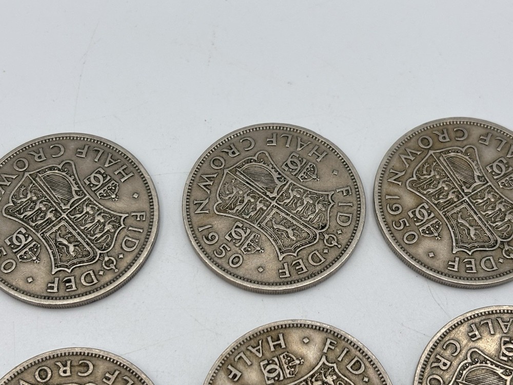 Two Shilling Coins x 10 All 1950