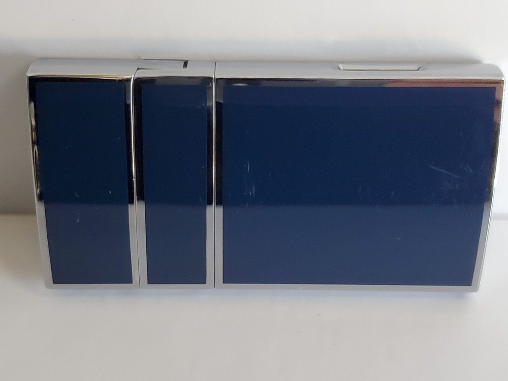 Rocky Patel H.E. Single Jet Cigar Torch Lighter - Midnight Blue & Chrome