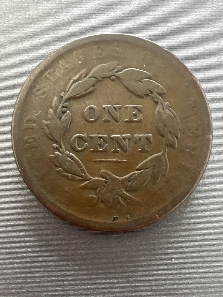 1838 Copper Large Cent #1002