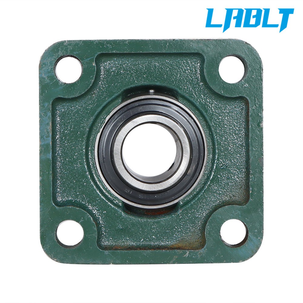 LABLT 2× UCF205-16 Solid Base Pillow Block Flange Mounted Bearing 1" Bore 4 Bolt