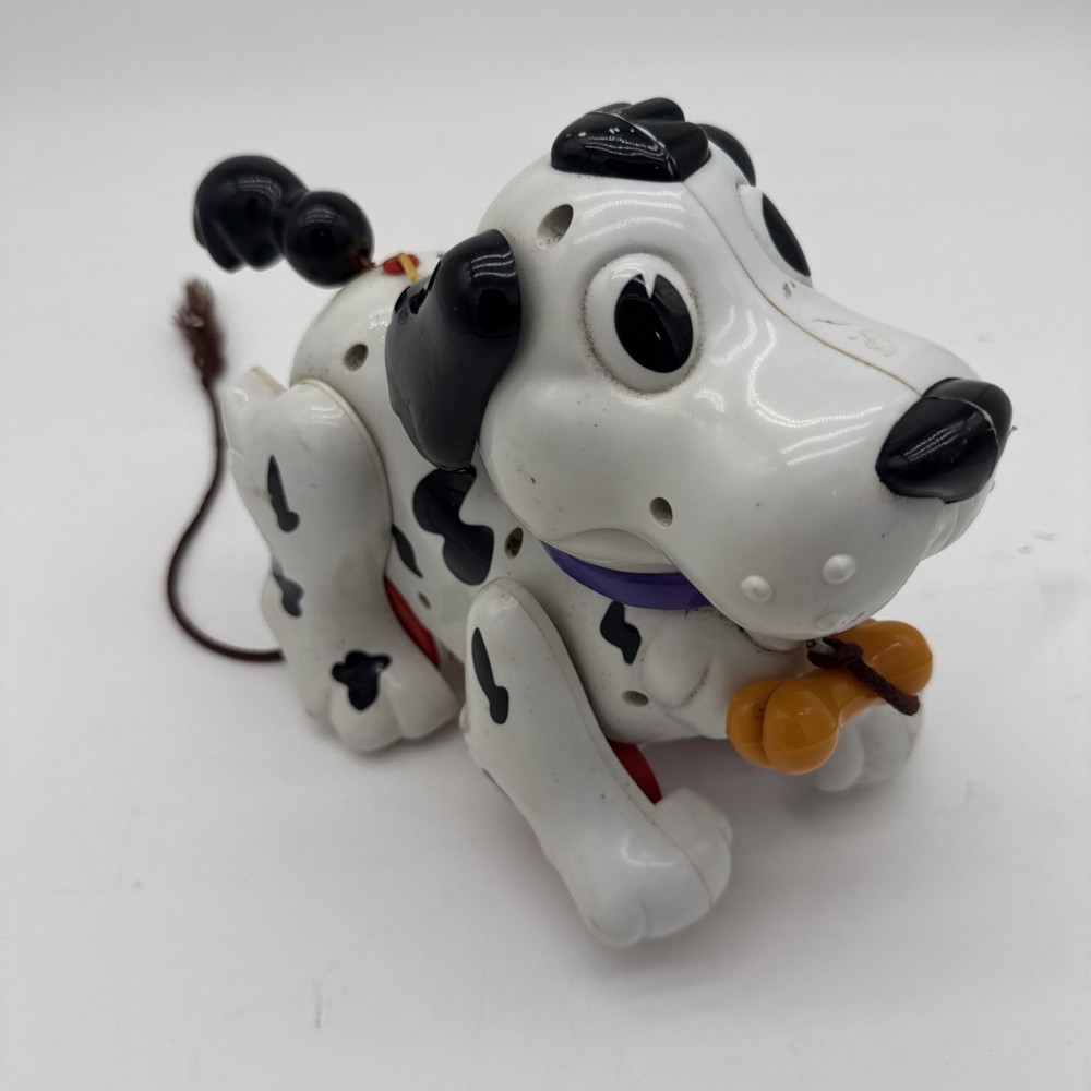 Vintage Dalmation Pull Toy Navystar