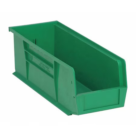 Quantum Storage Systems Qus234gn Hang & Stack Storage Bin, Polypropylene,