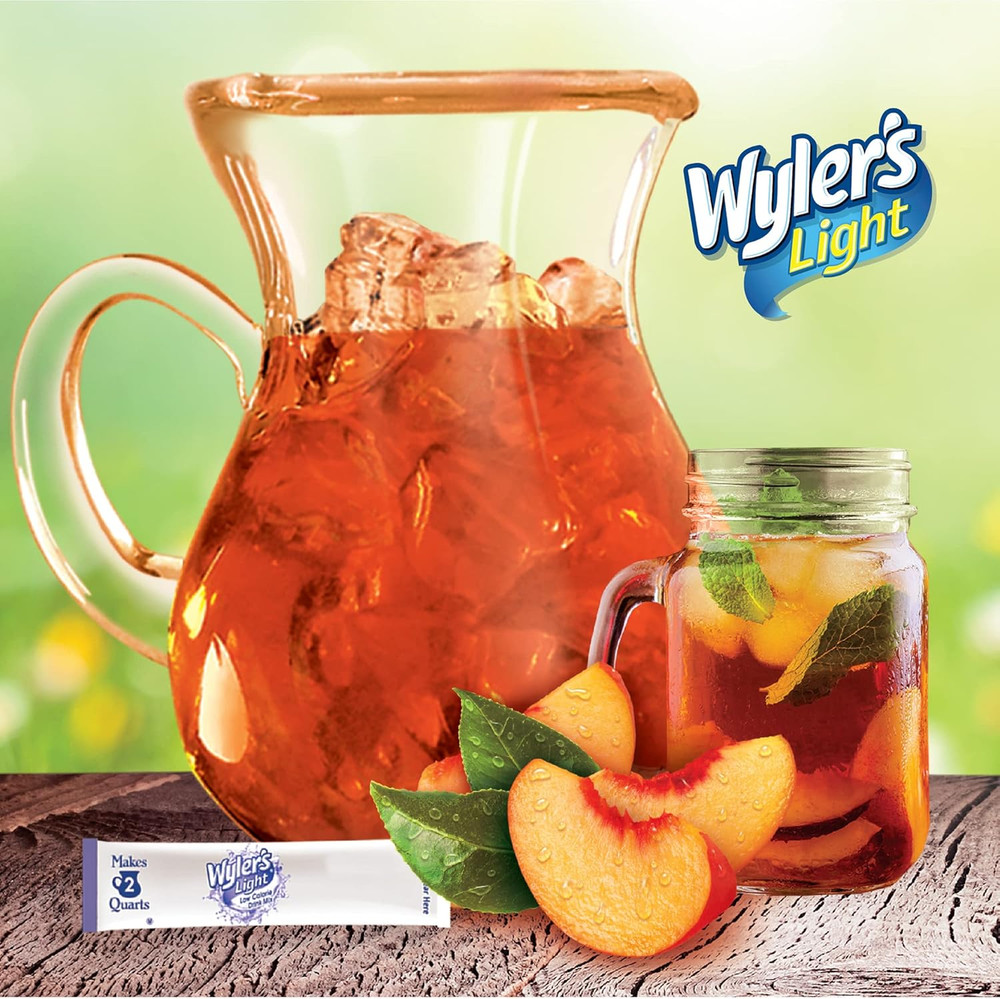 Pitcher Packs, Water Drink Mix,Peach Iced Tea,6 Pitcher Packets