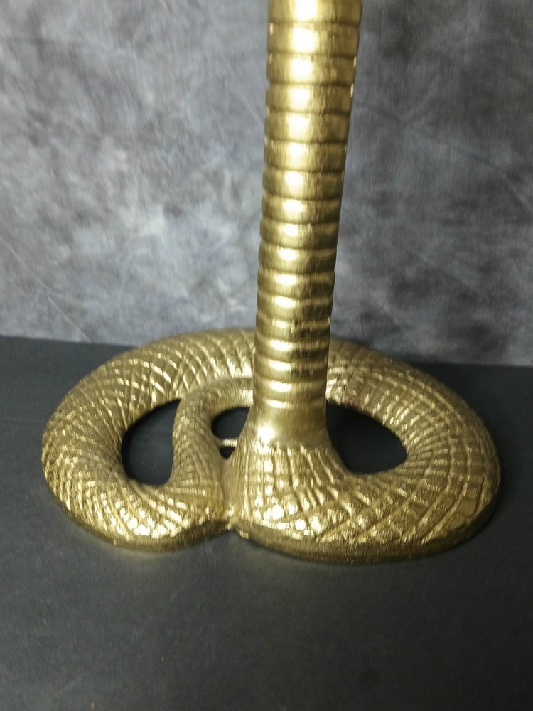 Cobra Brass Tone Figurine