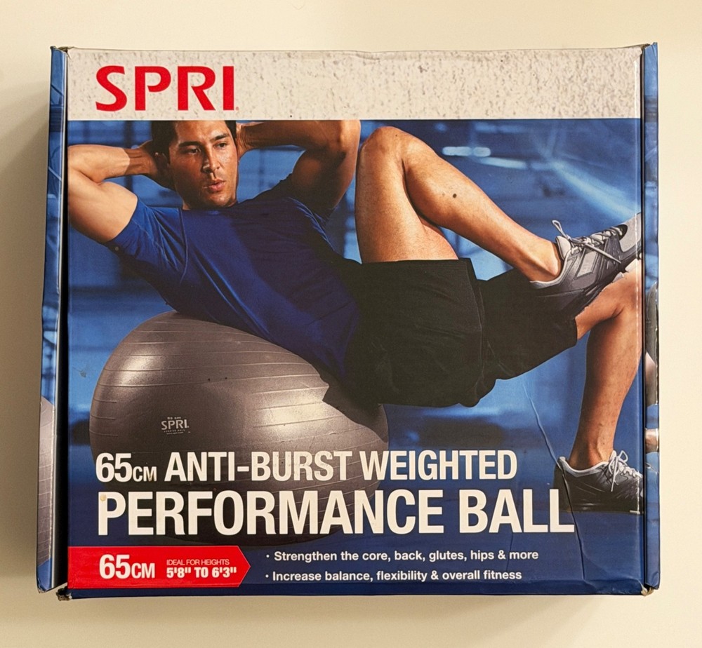 SPRI - Performance Ball - 65cm Anti-Burst Weighted Exercise / Workout Ball