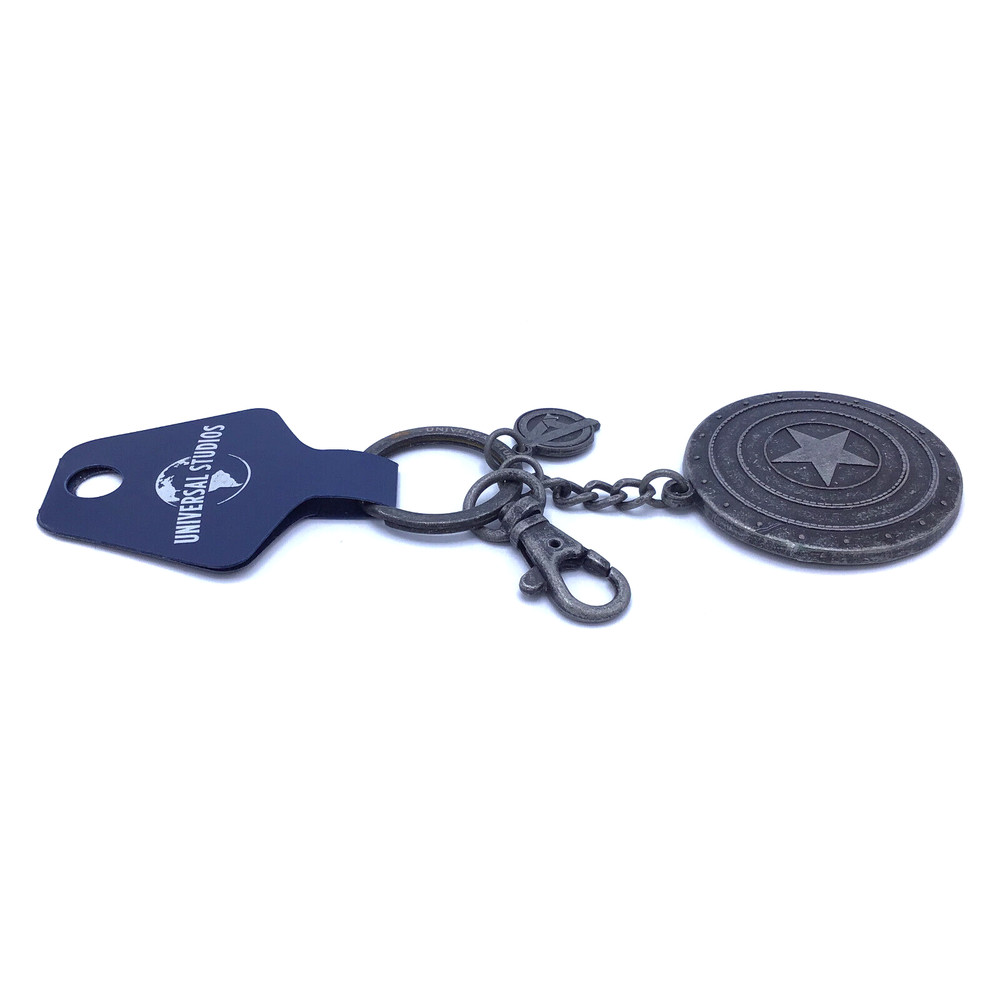 Universal Studios Marvel Comics Captain America Shield Metal Key Chain New