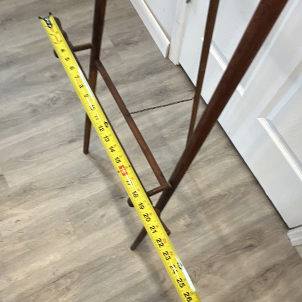 Wooden Display Easel with Decorative Spindles and Knobs, Approx. 60" Tall