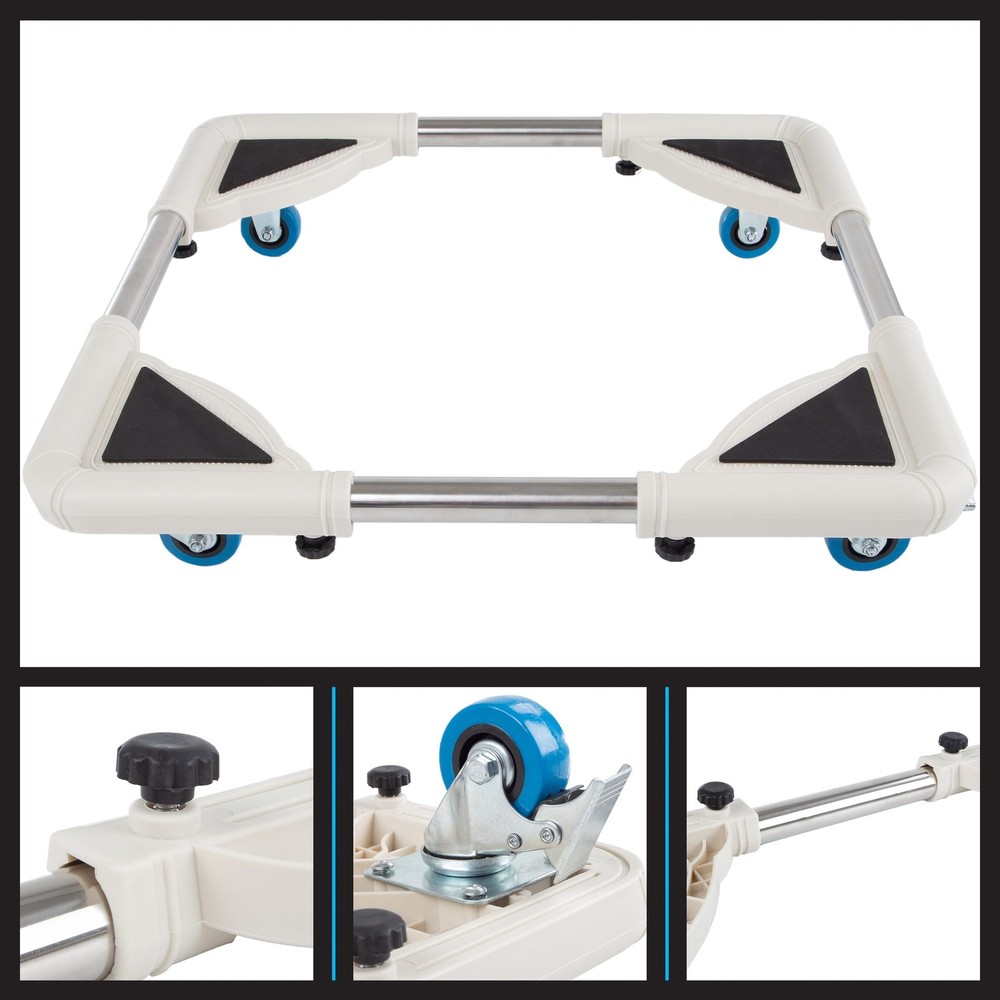 Adjustable Dolly Cart – Appliance Roller with Telescoping Base and Locking