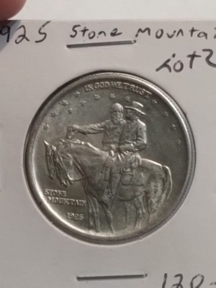 1925 STONE MOUNTAIN COMMEMORATIVE HALF DOLLAR CONFEDERATE CONFEDERACY COIN MS
