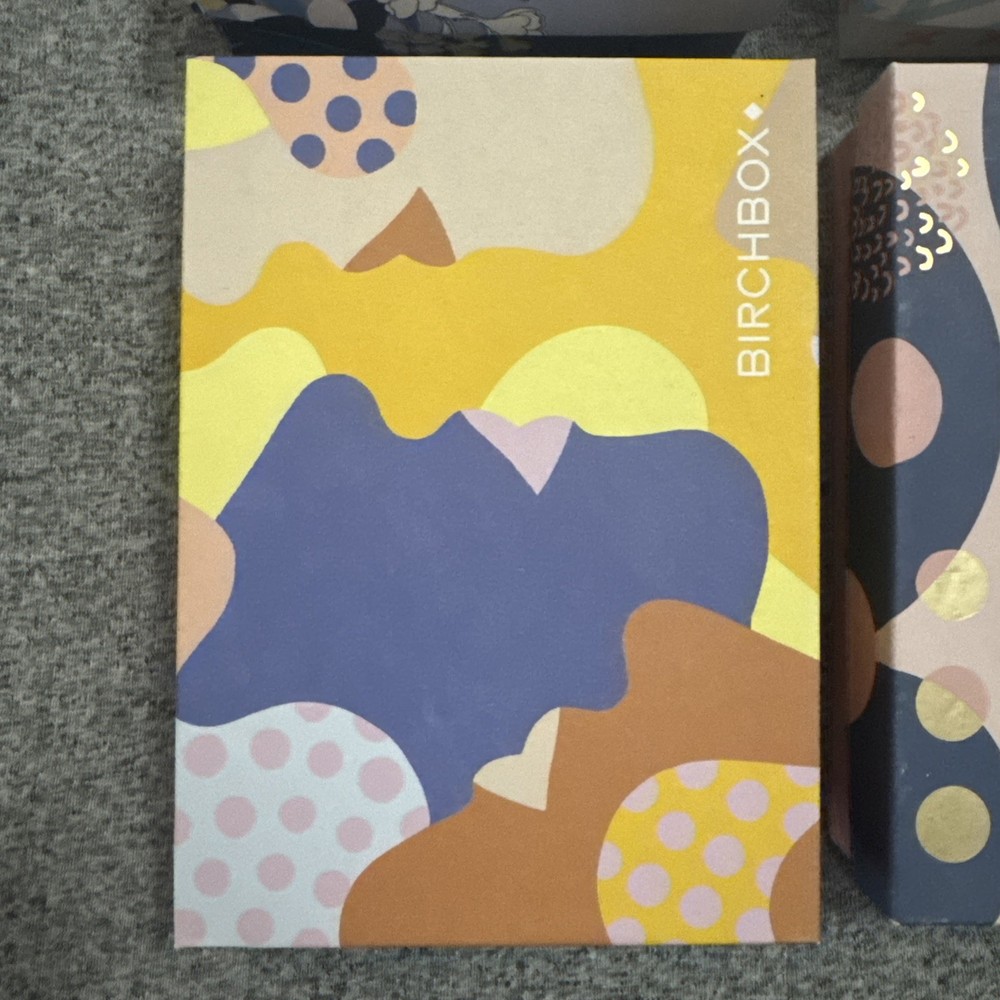 Four Empty Birchboxes for Storage or Crafting