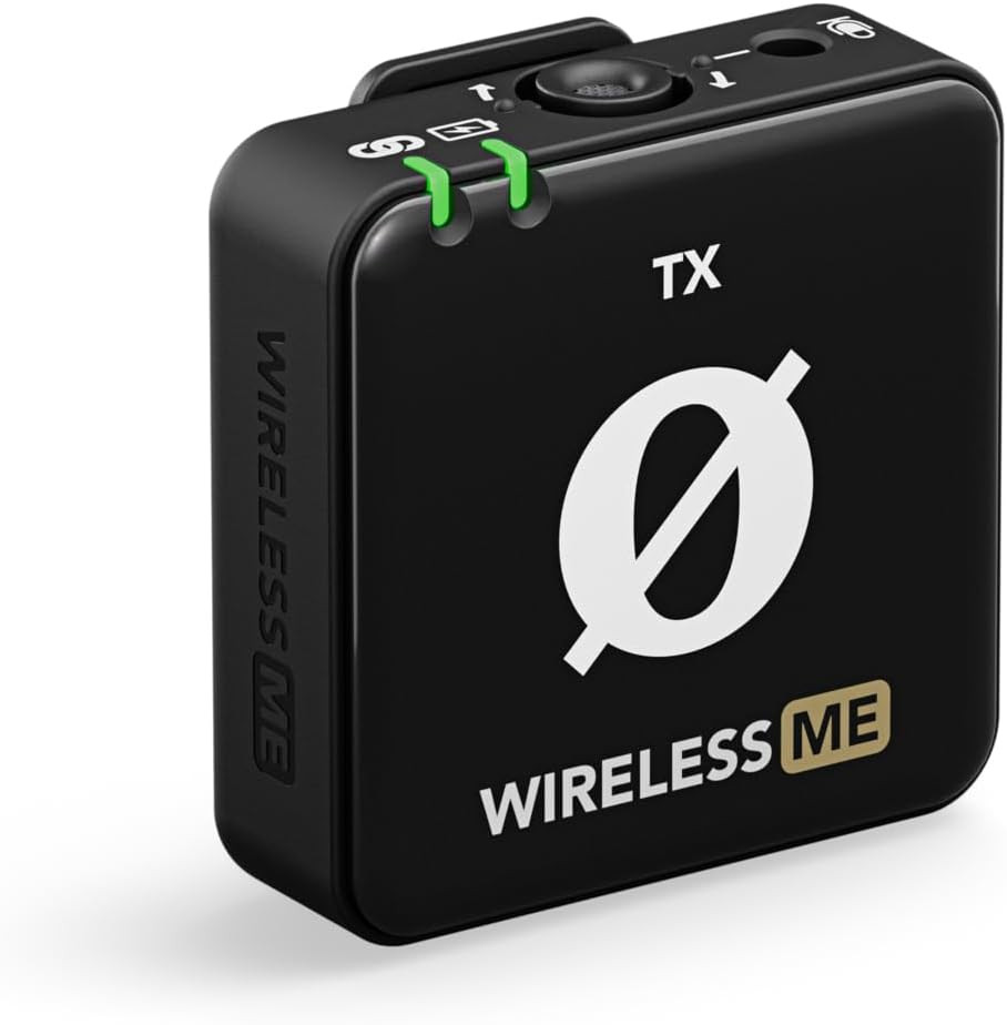 Wireless ME TX Ultra-Compact Wireless Transmitter with Built-In Microphone, On-B