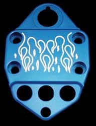 ModQuad Handlebar Clamp with Key Guard Banshee Logo #HC1-BK