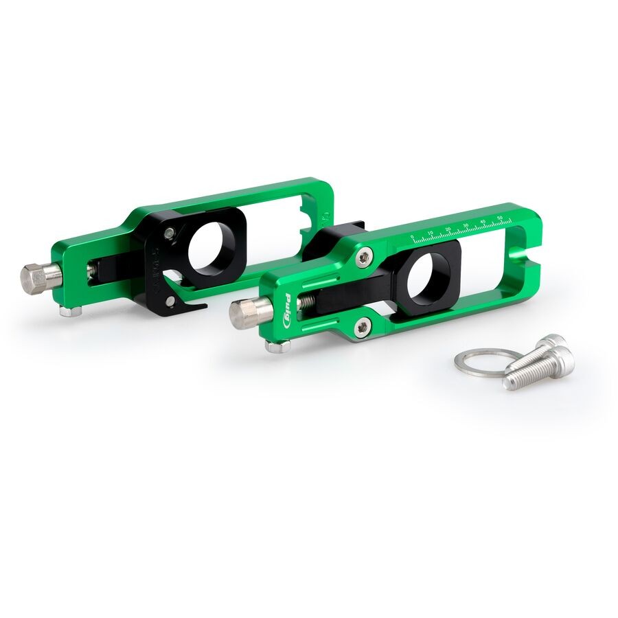 Puig Chain Tension Adjuster - Green 21189V