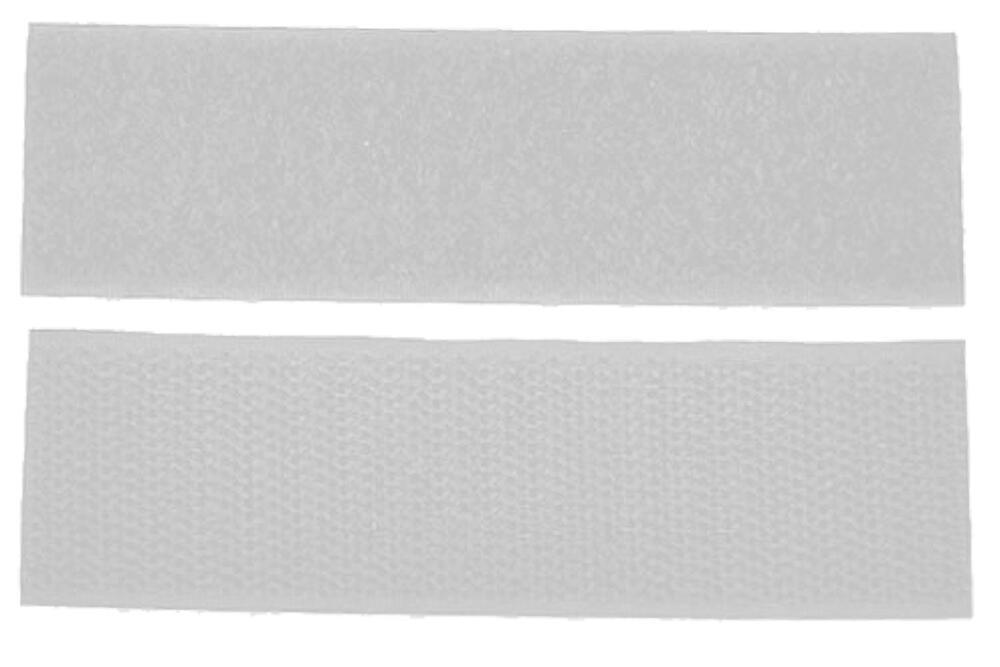 Adhesive White Hook & Loop 4" Mounting Strips 8 Pack Heavy Duty Water Resistant