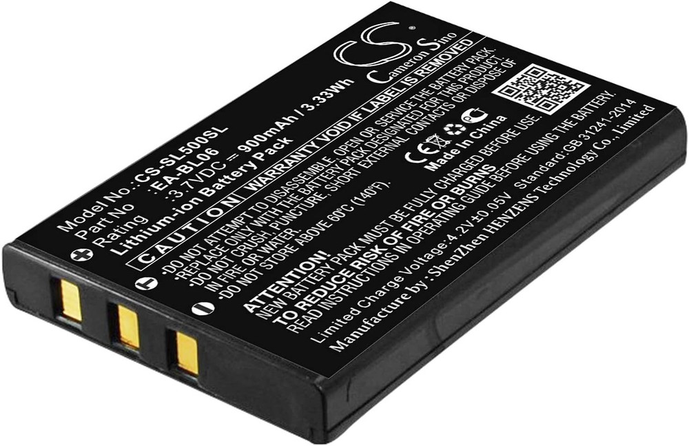 Replacement Battery for Sharp EA-BL06 - 3.7V 900mAh