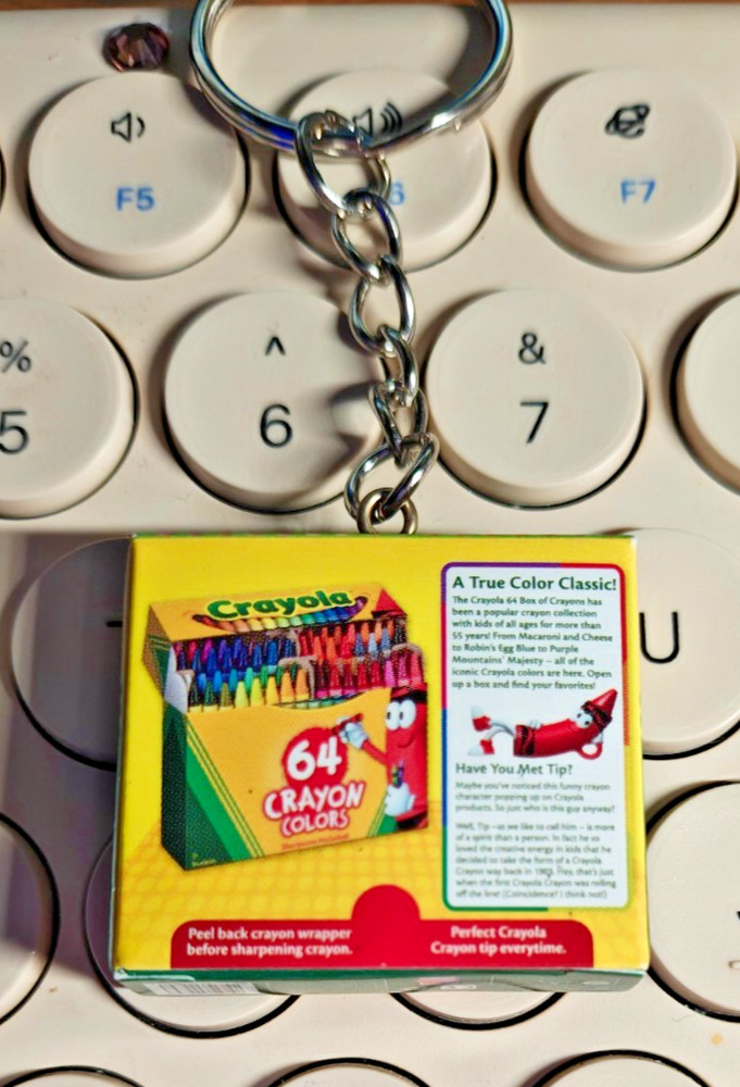 Crayola 64 Crayons Box Novelty Keychain