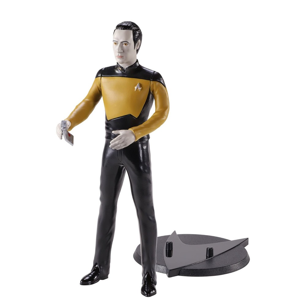 BendyFigs The Noble Collection Star Trek Data 19 centímetros, Multicolored