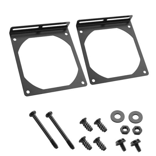 YAODHAOAD Fan Mount Stand Bracket, Metal Computer Case Fan Mount Rack Kit, 8CM