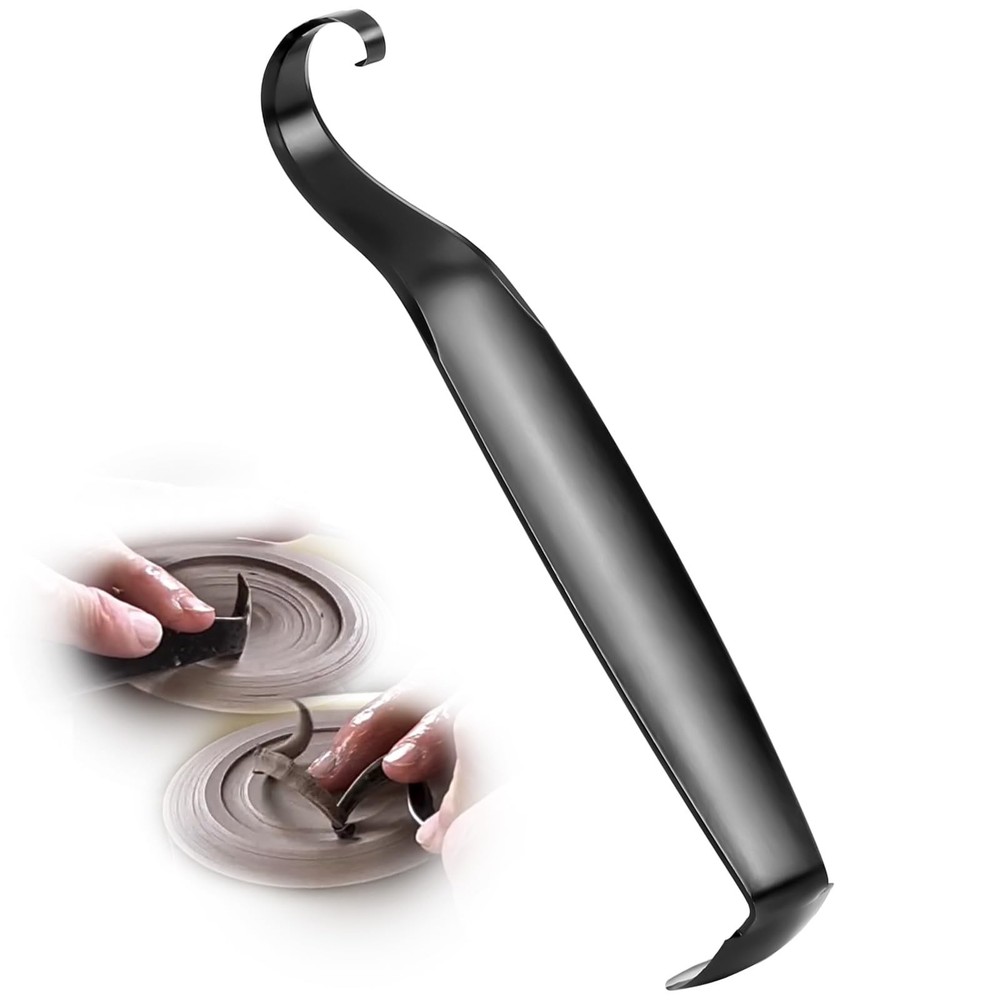 Versatile Pottery Trimming Tools, Sharpened Tool for Potter, black