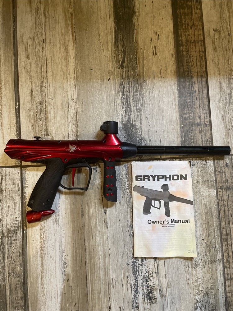 Tippman Gryphon Basic Paintball Gun-Red Used Once