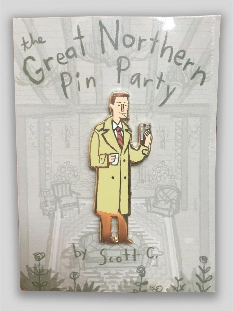 AGENT COOP ENAMEL PIN BY SCOTT CAMPBELL