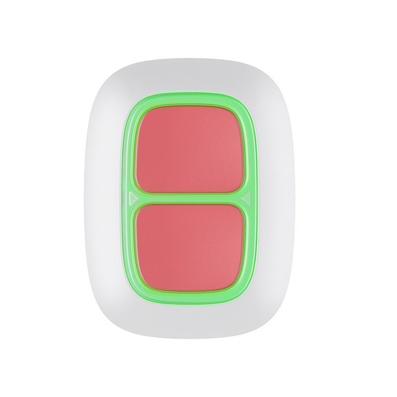 Ajax DoubleButton Wireless Panic Button, White