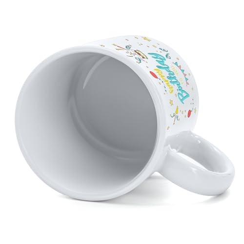 12 Pack Sublimation Mugs Blank, 11oz White Ceramic Coffee Cups with Handles,