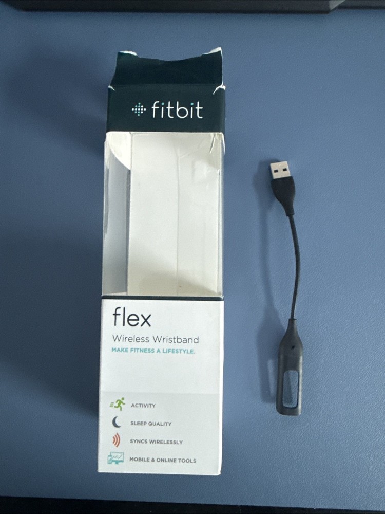 Fitbit Flex Charging Cable Cradle OEM Original USB Charger (Black)