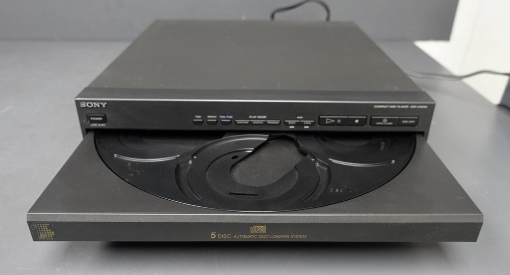 SONY 5-Disc Compact Disc CD Music Player CDP-C301M Tested/Working