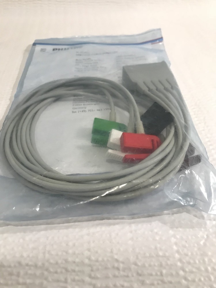 Philips ECG EKG 5 Lead Cable Model M1425A