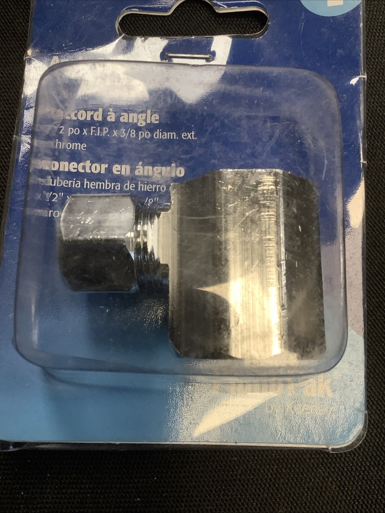 Angle Connector Chrome. PP76PCLF. @93.