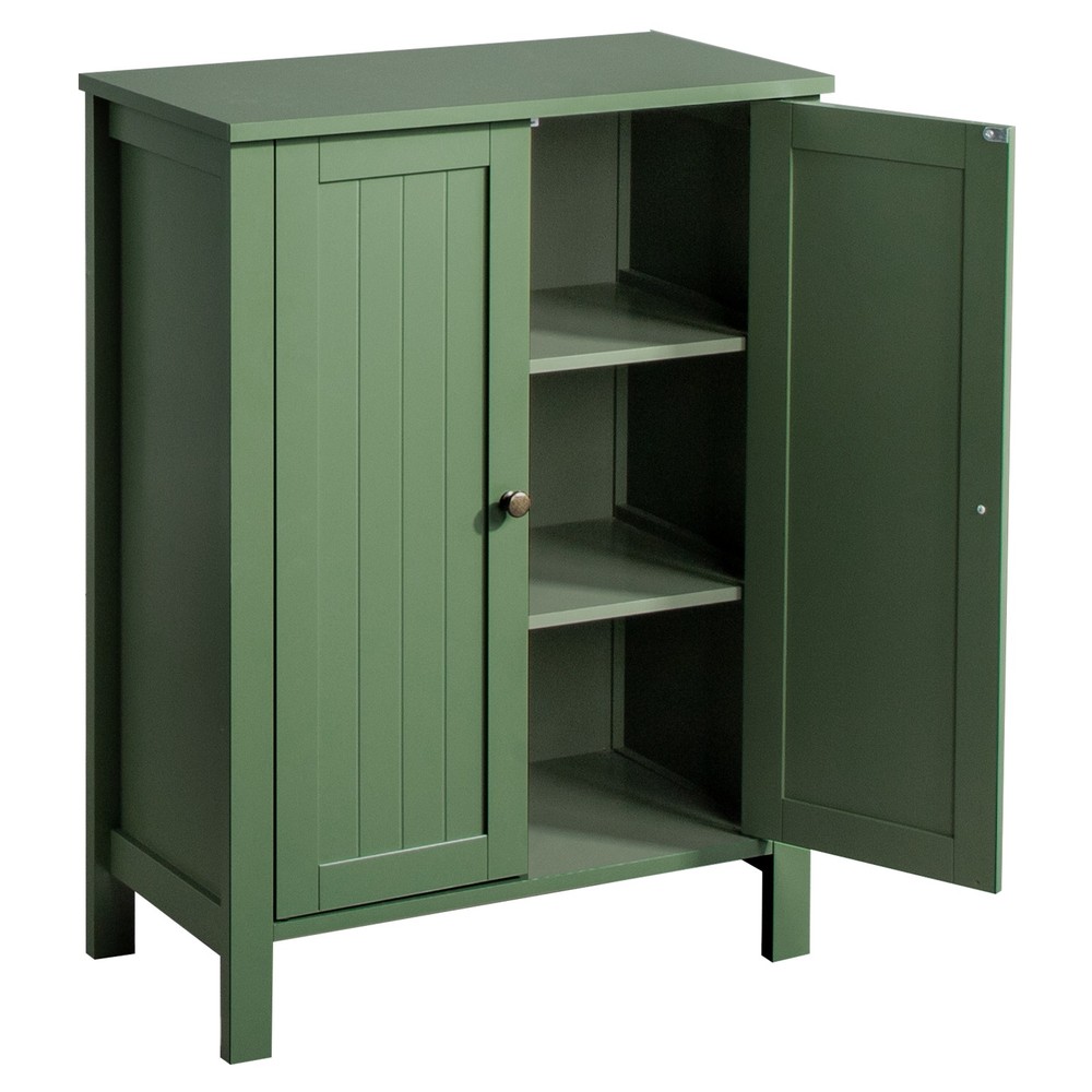 Forest Green MDF Painted with Vertical Stripes, 60*30*80cm