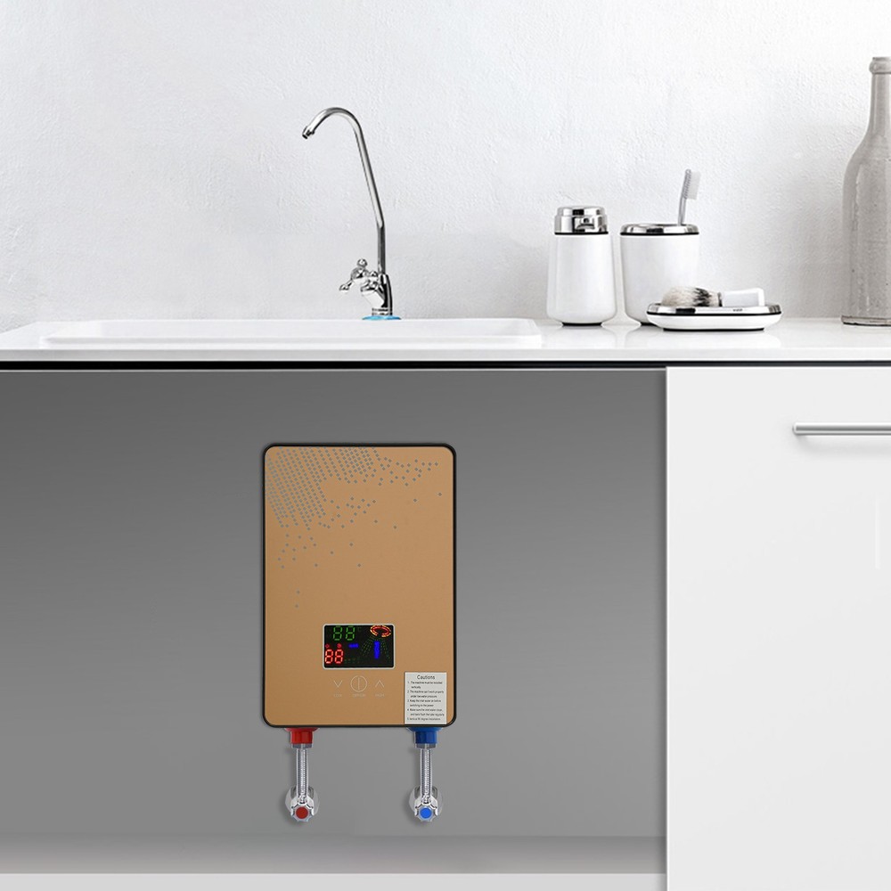 110V 4500W Instant Electric Tankless Hot Water Heater On Demand Whole House New