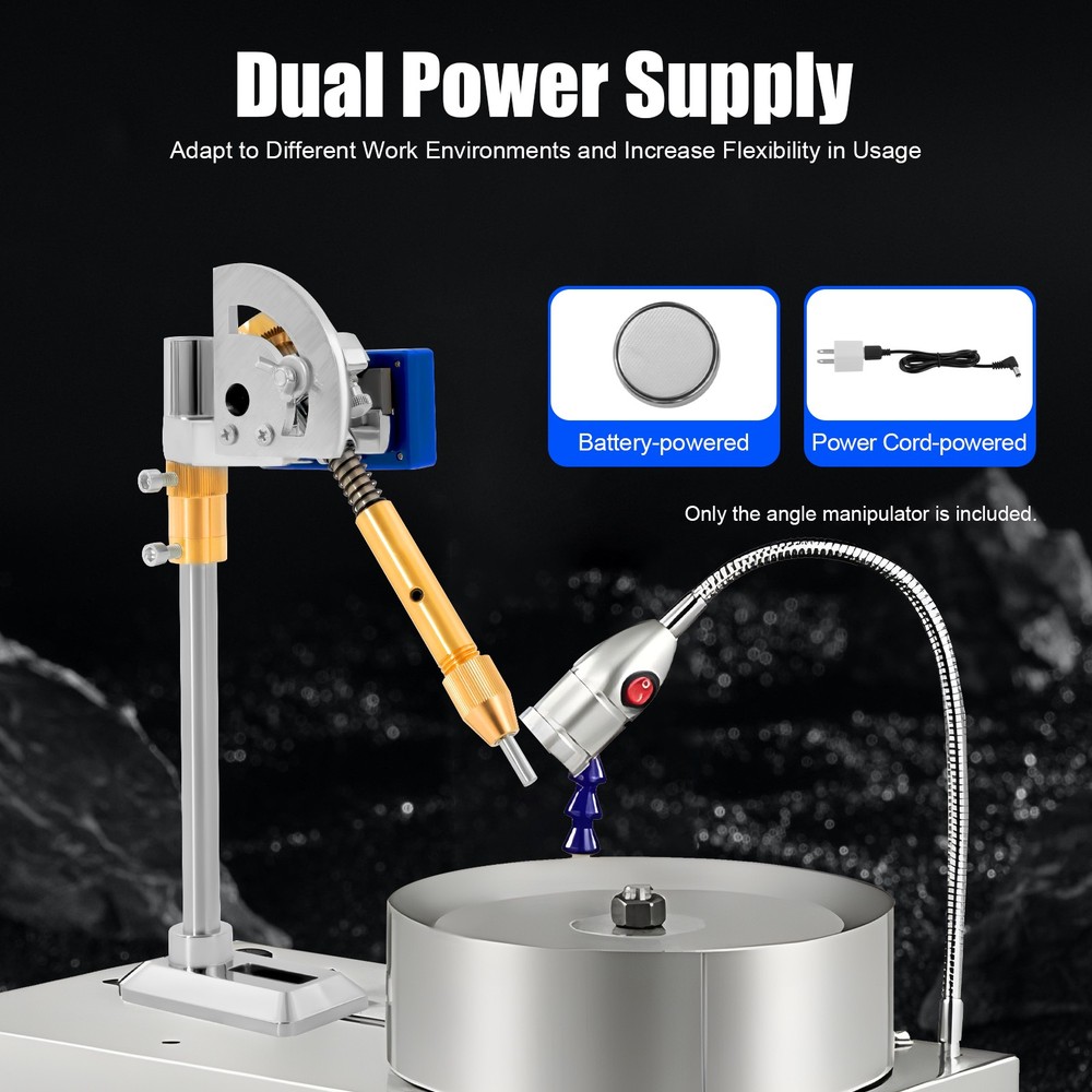 Handle Digital Display Angle Manipulator Gem Faceting Machine Angle Polishing