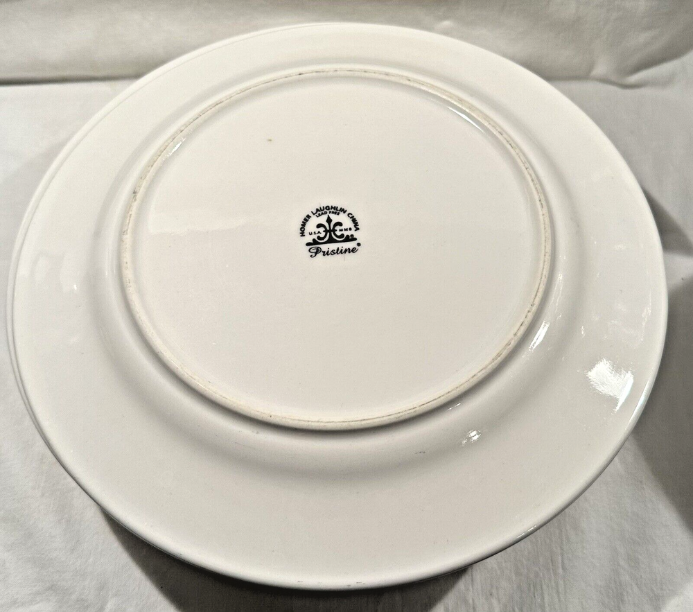 Pristine (Ameriwhite) by HOMER LAUGHLIN 9.5" Luncheon Plate Discontinued 2006-20