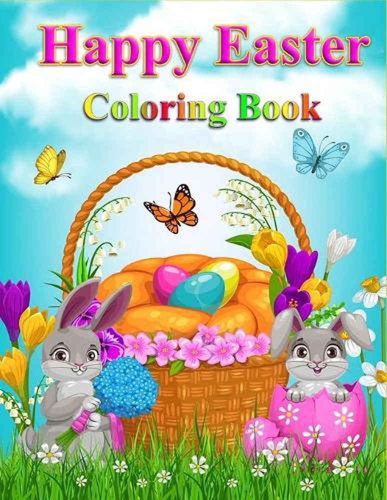 Happy Easter coloring book