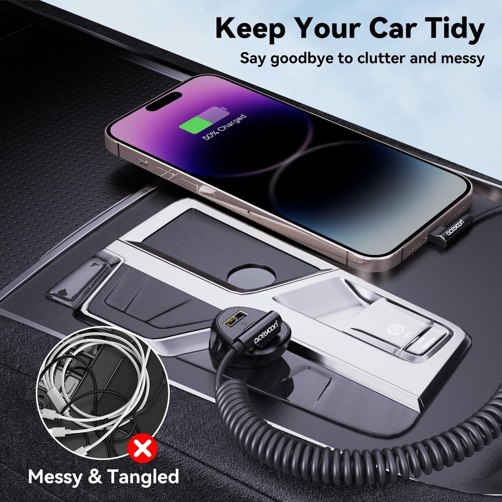 Coiled USB C Cable 90 Degree Right Angle Type C Charging Cord 2 Pack 31 In