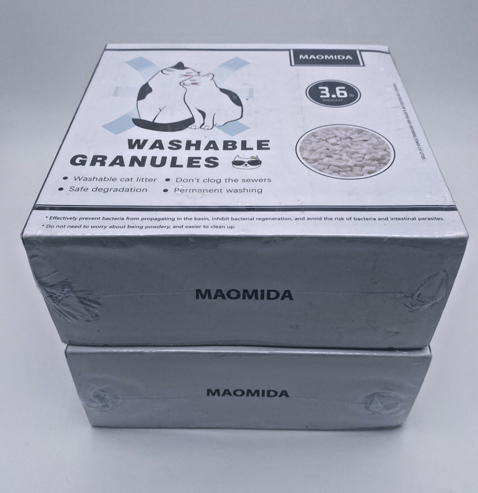 Maomida Cat Litter Granules Refill Washable Flushable Compostable Eco 2 Pack