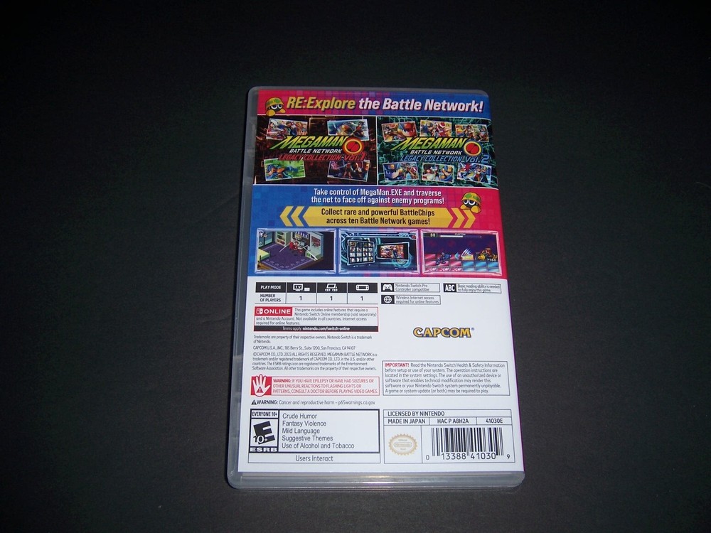 Authentic Case ONLY Replacement Switch Megaman Battle Network Legacy Collection