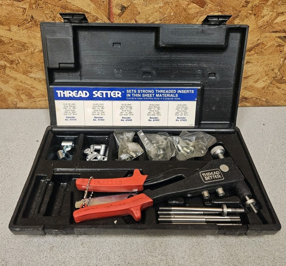 Used MARSON no. 39202 Thread Setter Kit, Mechanic Tool