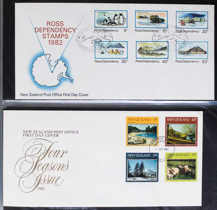 British Stamps Collection Lot of 76 Color First Day Covers FDCs